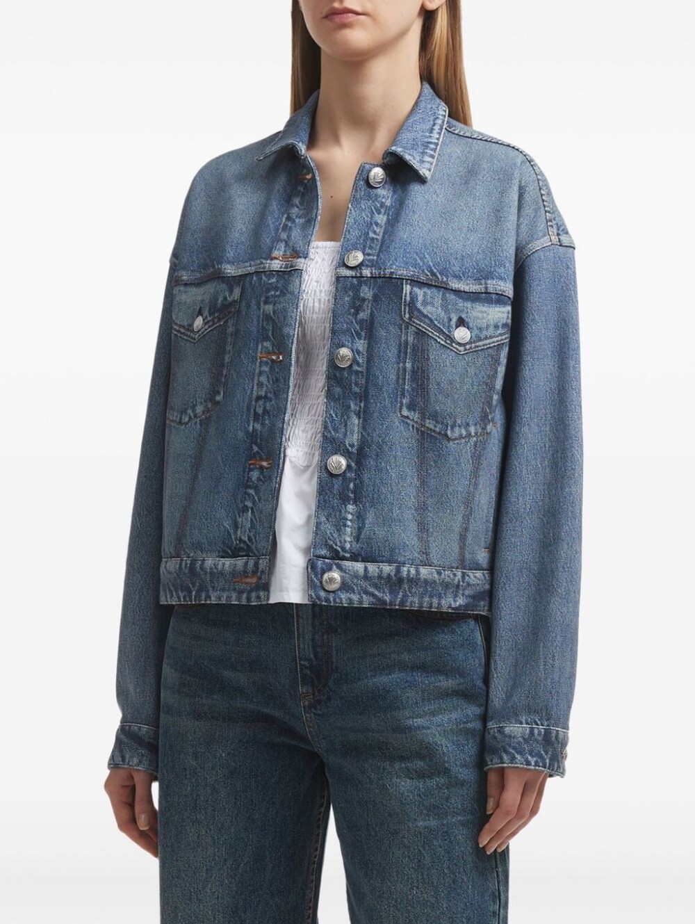 Rag & Bone Miramar Jacket Size XS Denim Jean 100% Cotton